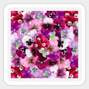 colorful flower pattern Sticker